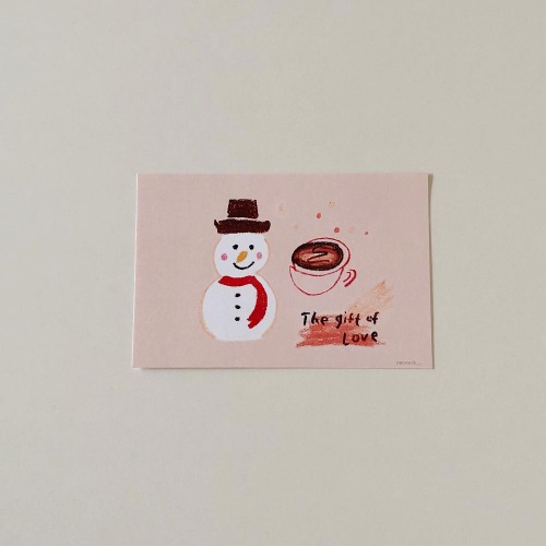 Snowman postcard