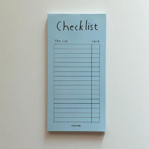 aqua blue checklist