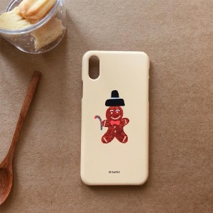 Gingerbread man iphone case - yellow