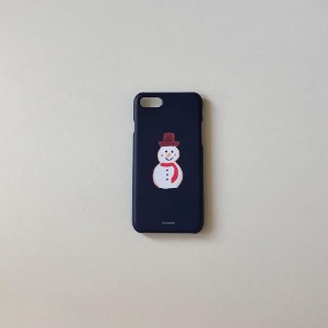 Snowman iphone case - navy