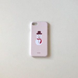 Snowman iphone case - ivory
