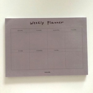 weekly planner - mud brown 50매 (b급)