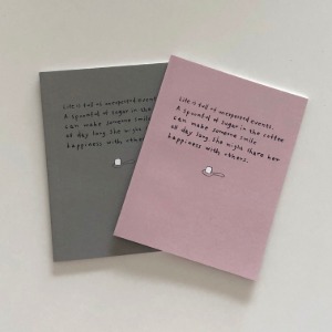 pocket note - pink / khaki (b급)
