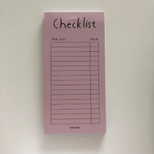 checklist - pink brown (b급)