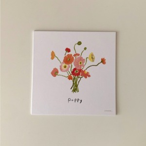 Flower postcard - Poppy